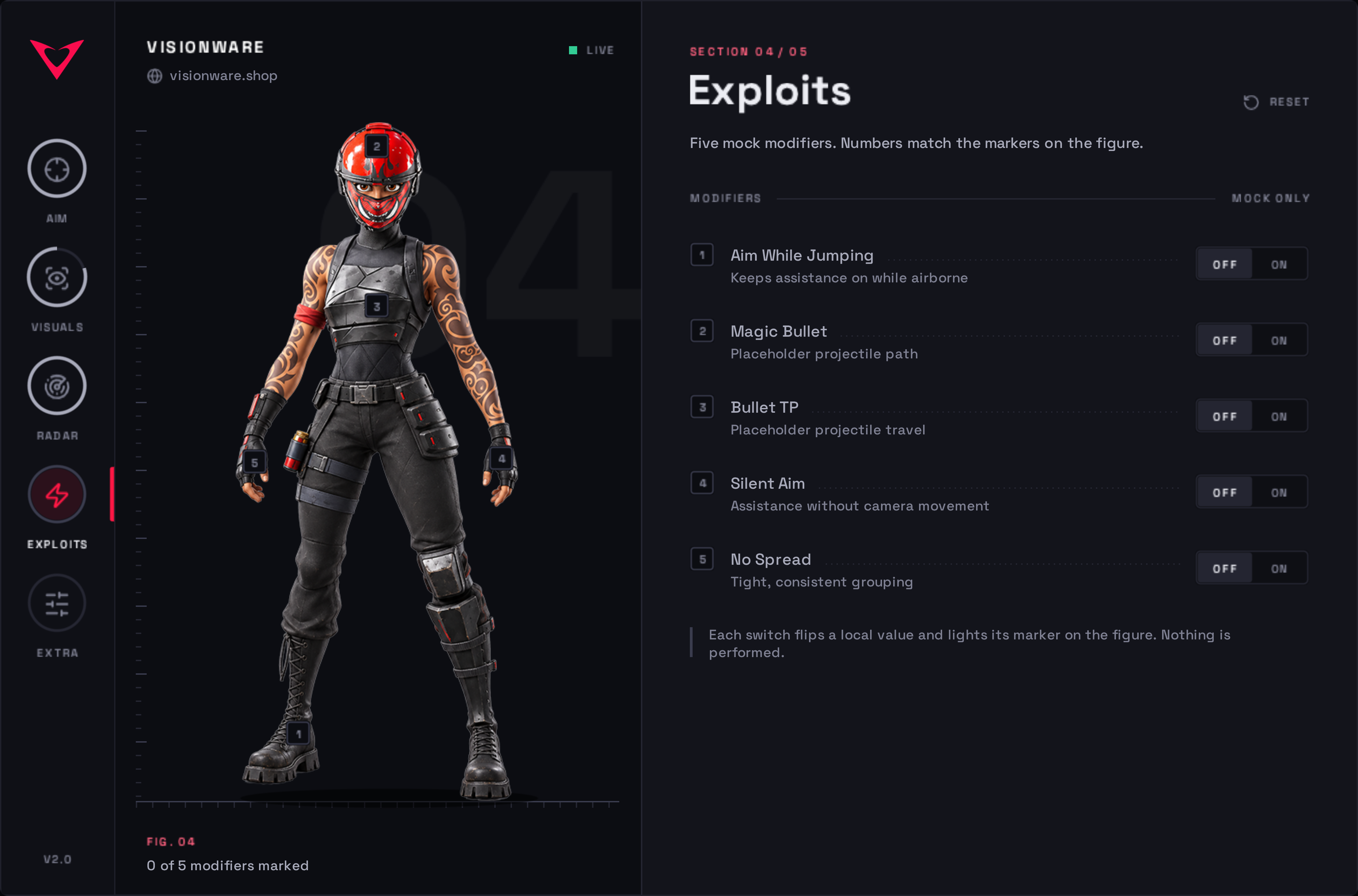 Fortnite Retrac — menu screenshot 4