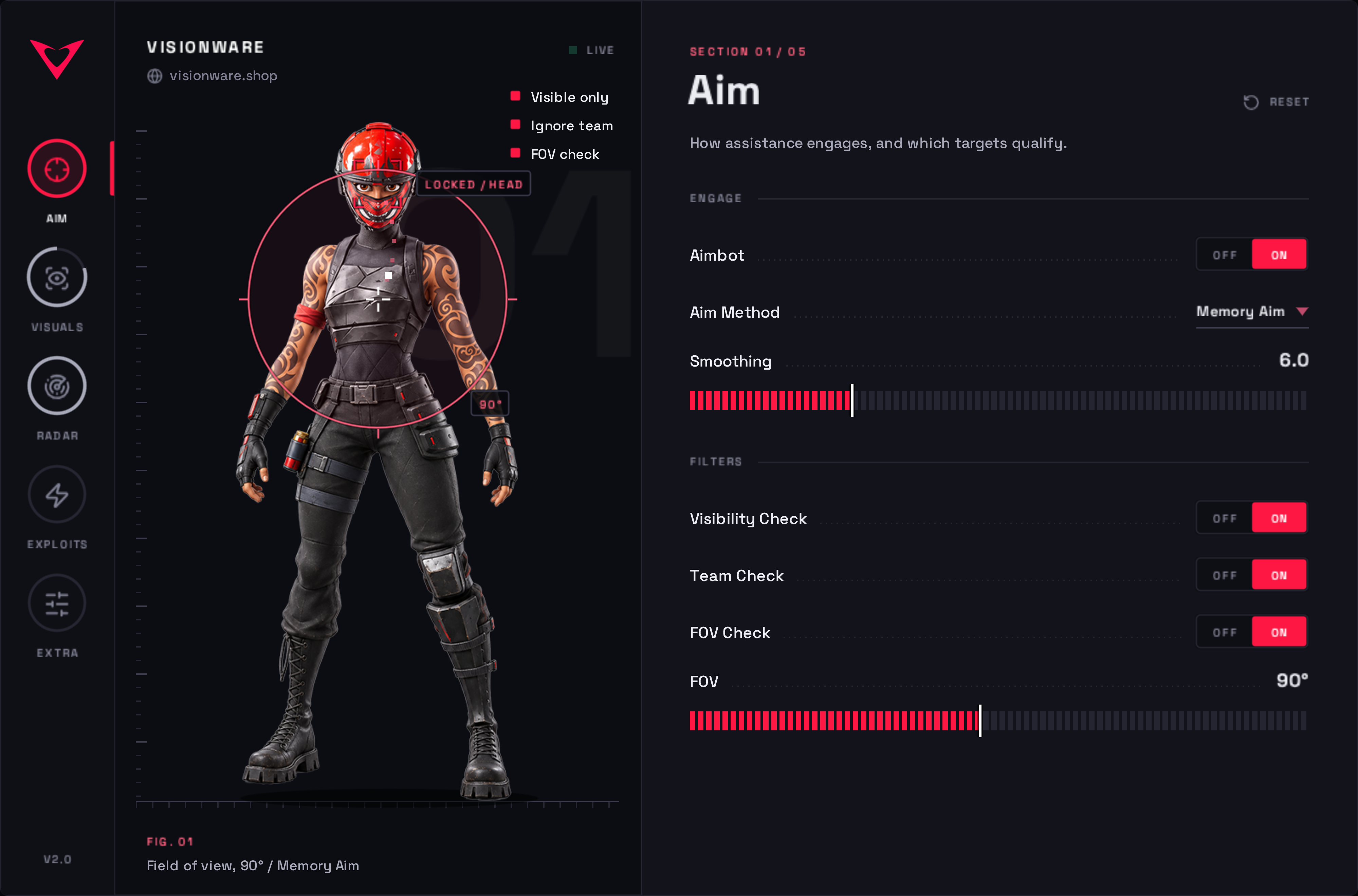Fortnite Retrac — menu screenshot 1