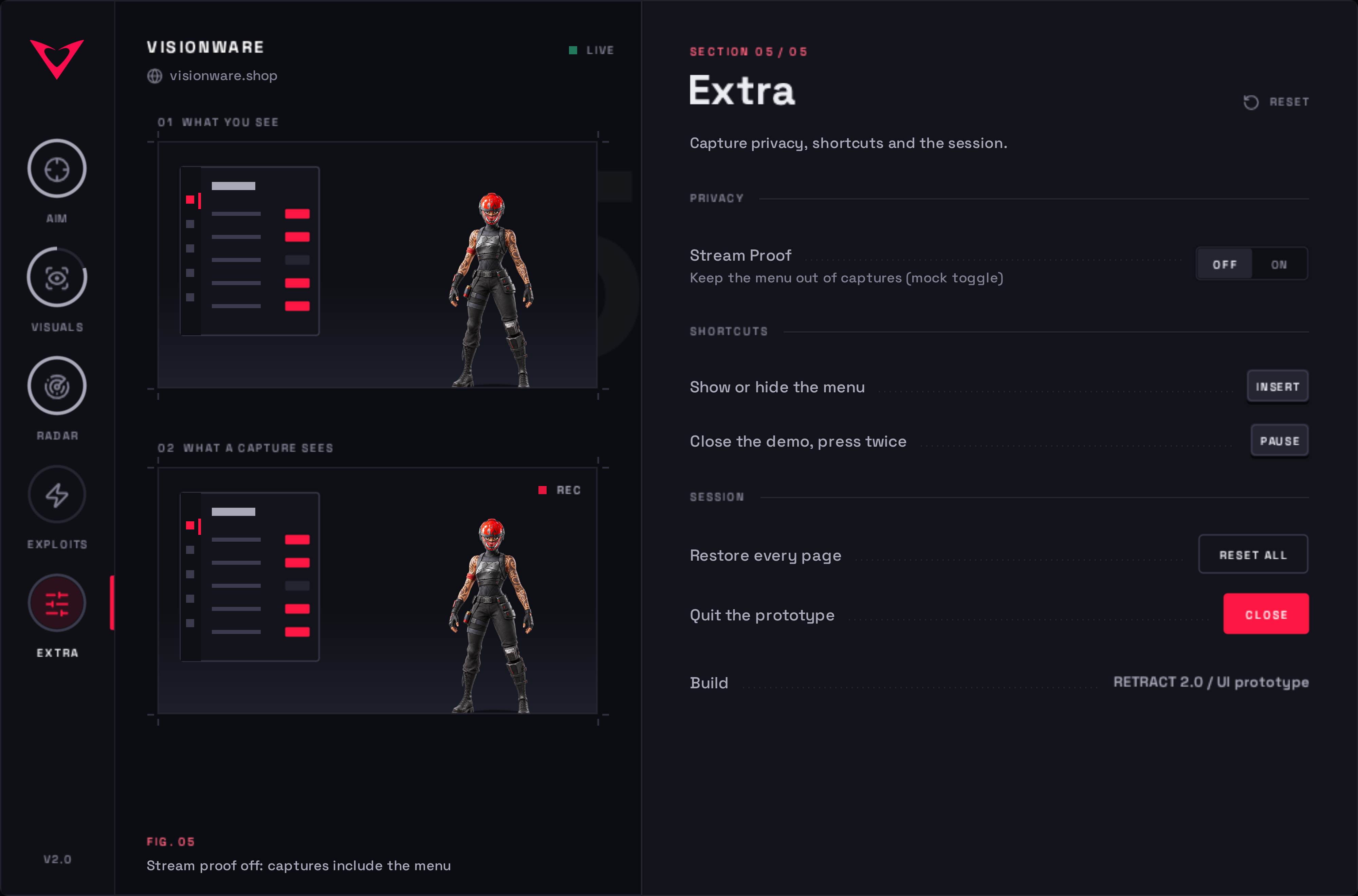 Fortnite Retrac — menu screenshot 5